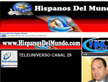 Tablet Screenshot of hispanosdelmundo.com